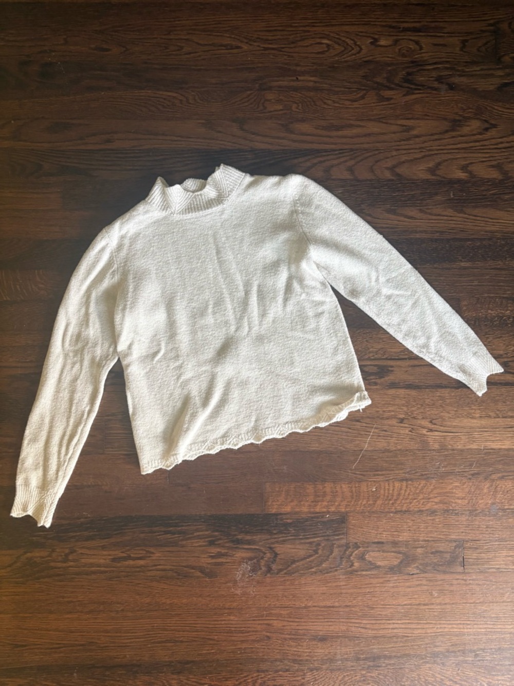 A new day white sweater